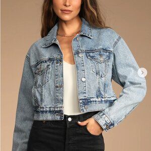 Daze Denim The Frequent Flier Cropped Denim  Jean Jacket!